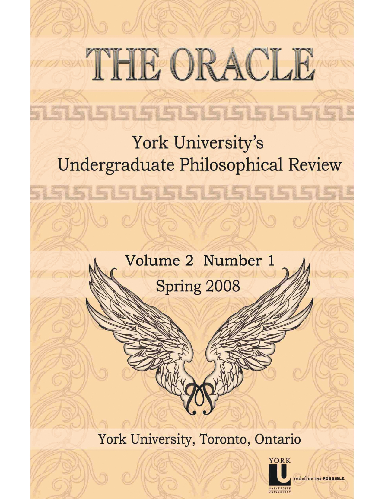 					View No. 2 (2008): The Oracle
				